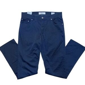 Brax Cooper Fancy Ultralight Pants Mens 30x32 Navy Blue Regular Fit Casual